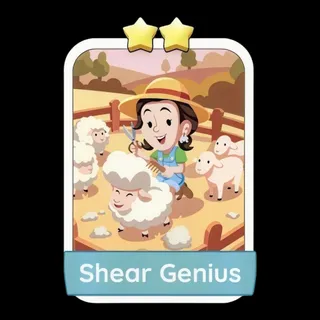 Shear Genius 2⭐ Monopoly Go Sticker