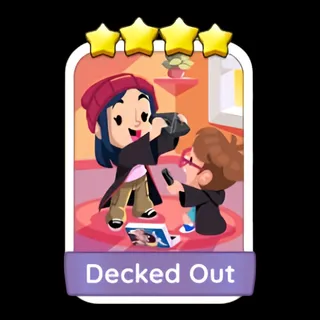 Decked Out 4⭐ Monopoly Go Sticker