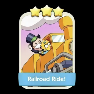 Railroad Ride! 3⭐ Monopoly Go Sticker