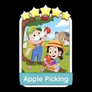 Apple Picking 5⭐ Monopoly Go Sticker