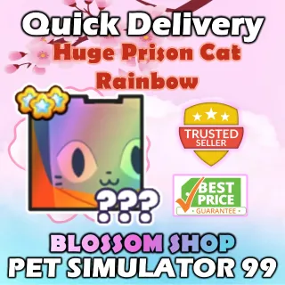 rainbow huge prison cat
