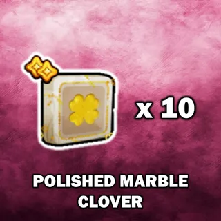 Polished Marble Clover