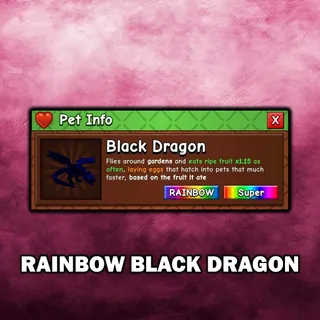 Rainbow Black Dragon
