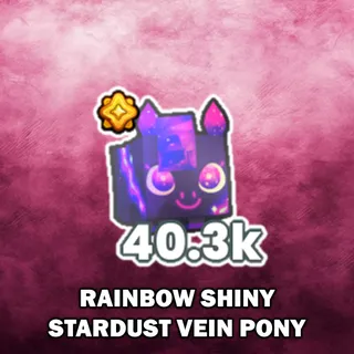 Rainbow Shiny Stardust Vein Pony