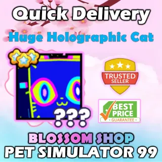 huge holographic cat