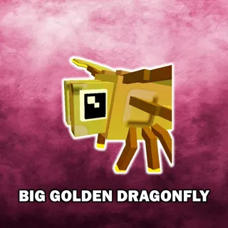 Big Golden Dragonfly