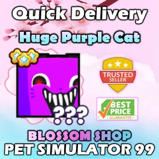 huge purple cat