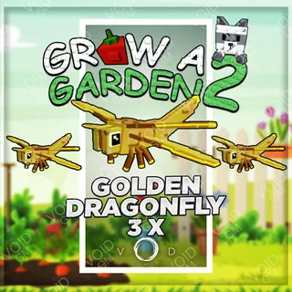Grow a Garden 2 - Golden Dragonfly x3