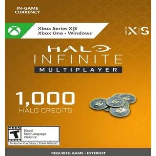 Halo Infinite 1000 Halo Credits Xbox One / Series X|S / PC - US / Canada / UK KEY