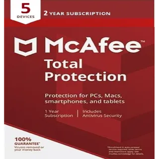 McAfee Total Protection 5 Devices 2 Years - GLOBAL KEY