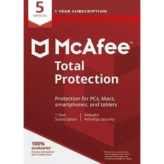 McAfee Total Protection 5 Devices 1 Year - GLOBAL KEY