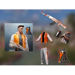 PUBG |17 Gaming fullset| steam pc | Pants jacket AKM GLOVES STAMP