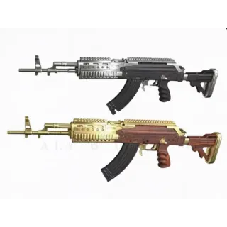 PUBG M762 Gold and silver set 