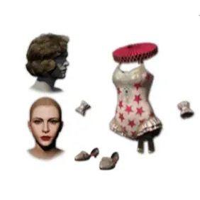 PUBG CIRCUS STAR SET | steam pc |Hair , Face , shoes , Arm wrap , dress 