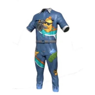 PUBG| steam pc |DRAGON DROPPER JUMPSUIT (BLUE)| blue top and bottoms 