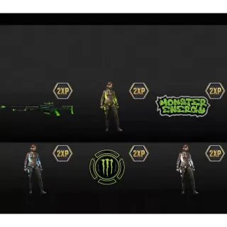 Set of 6 Codes Operator Skins COD BO6 Call Duty Black Ops 6 Monster Energy Full-SET