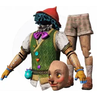 PUBG Wooden Puppet FULLSET Sweater , MASK , HAT , SHORTS