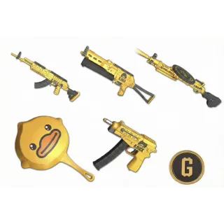 PUBG Duck Rider Challenge Weapons set 