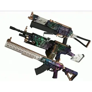 PUBG COLORFUL CHAOS WEAPON BUNDLE 2 | steam pc | M249 , MK47 , PP19