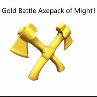 ROBLOX Gold battle axepack of might code quick delivery 