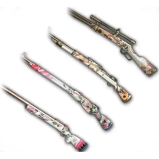 PUBG FLOWER POWER WEAPON BUNDLE | steam pc | M24 , 98K , WIN98 , Mosin-Nagant 