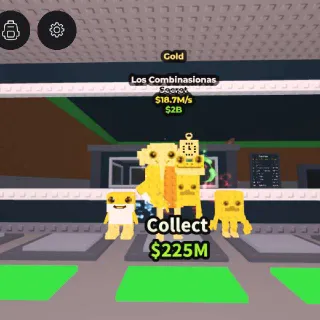 💛 Golden Los Combinasionas ⚡ 18.7m/s Brainrot 🔥🤑