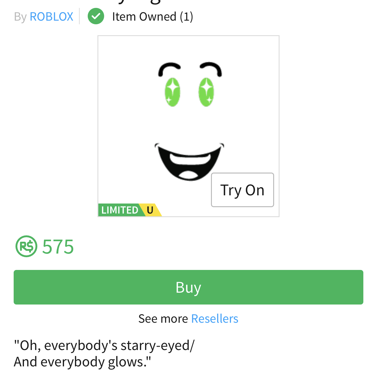 Collectibles 2 For 1 In Game Items Gameflip - roblox starry eyed id