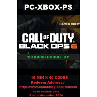 BLACK OPS 6 Double XP