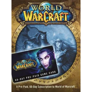 WORLD OF WARCRAFT 60 DAY PRE-PAID GAME CARD