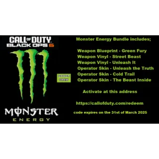 Call of Duty: BO 6 - Monster Energy Bundle