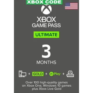 Xbox Game Pass Ultimate  3 Months