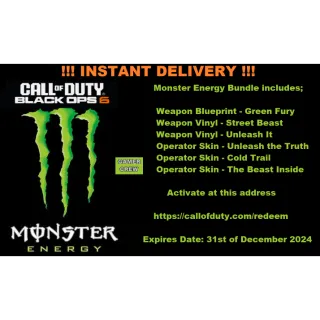 COD: Black Ops 6 - Monster Energy Rewards