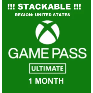 1 Month Xbox Game Pass Ultimate