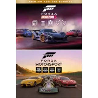 Forza Motorsport and Forza Horizon 5 Premium Add-Ons Bundle