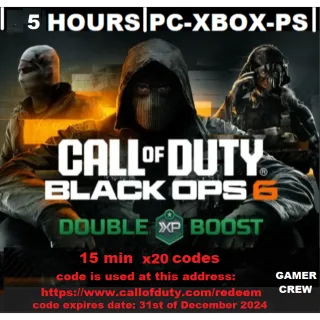 COD: Black Ops 6 - 5 Hours Double XP