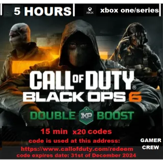 Call of Duty: Black Ops 6 - Double XP Boost 5 Hours