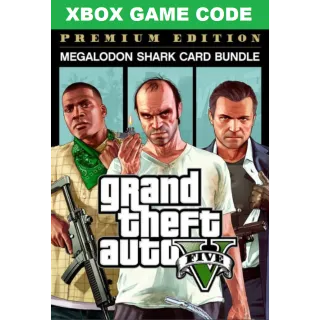 Grand Theft Auto V: Premium Edition & Megalodon Shark Card Bundle