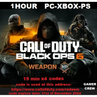 COD Black Ops 6 - 1 Hour Weapon XP