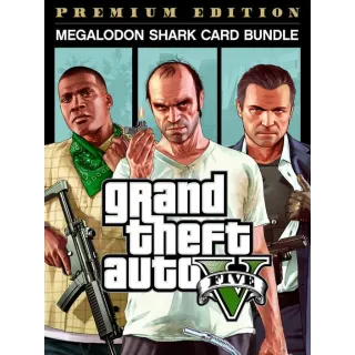 Grand Theft Auto V: Premium Edition & Megalodon Shark Card Bundle
