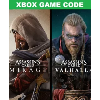 Assassin's Creed Mirage & Assassin's Creed Valhalla Bundle