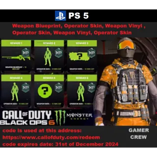 Call of Duty: Black Ops 6 - Monster Energy Rewards Bundle