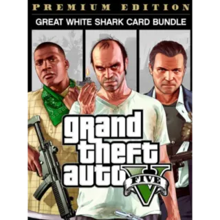 Grand Theft Auto V: Premium Edition & Great White Shark Card Bundle