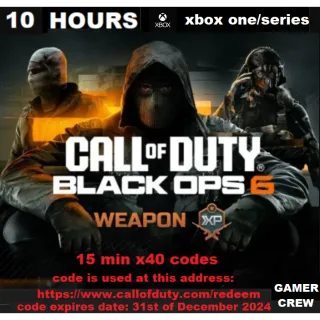 Call of Duty: Black Ops 6 - Weapon XP 10 Hours