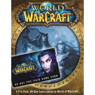 WOW 60 DAY PRE-PAID GAME CARD