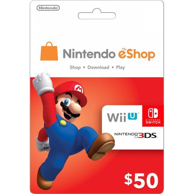 Nintendo Card 50 Nintendo Tarjetas de Regalo Gameflip