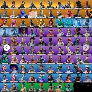 FORTNITE ACCOUNT 98 SKINS [ Black knight, The reaper, Elite agent, Take the L ]