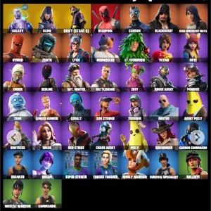 FORTNITE ACCOUNT 44 SKINS [ Galaxy Skin, Glow, Carbide, Drift stage 5 ]