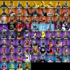 FORTNITE ACCOUNT 76 SKINS [ Black Knight, Sparkle specialist, Gold midas, OG STW ]