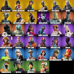 FORTNITE ACCOUNT 35 SKINS [ Black Knight, Reacon Expert, The reaper]