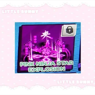 Pink Ninja Star Explosin - Blade Ball
